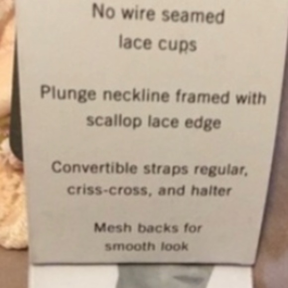 Natori Peach lace bra size 32 B/C - Picture 6 of 6